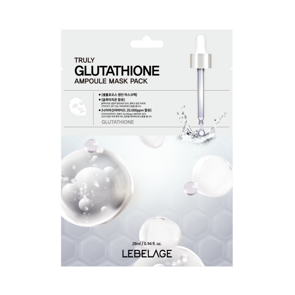 Mască de față cu Glutathion, efect de hidratare intensă și iluminare, Lebelage