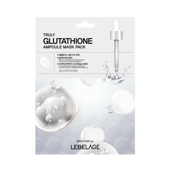 Mască de față cu Glutathion, efect de hidratare intensă și iluminare, Lebelage