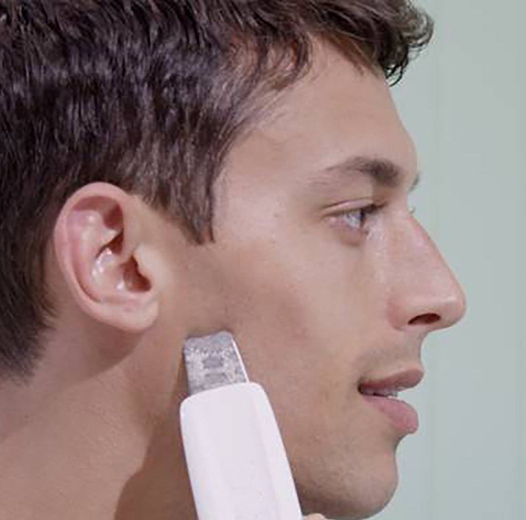 Aparat ultrasonic ionic skin scrubber pentru ingrijirea tenului