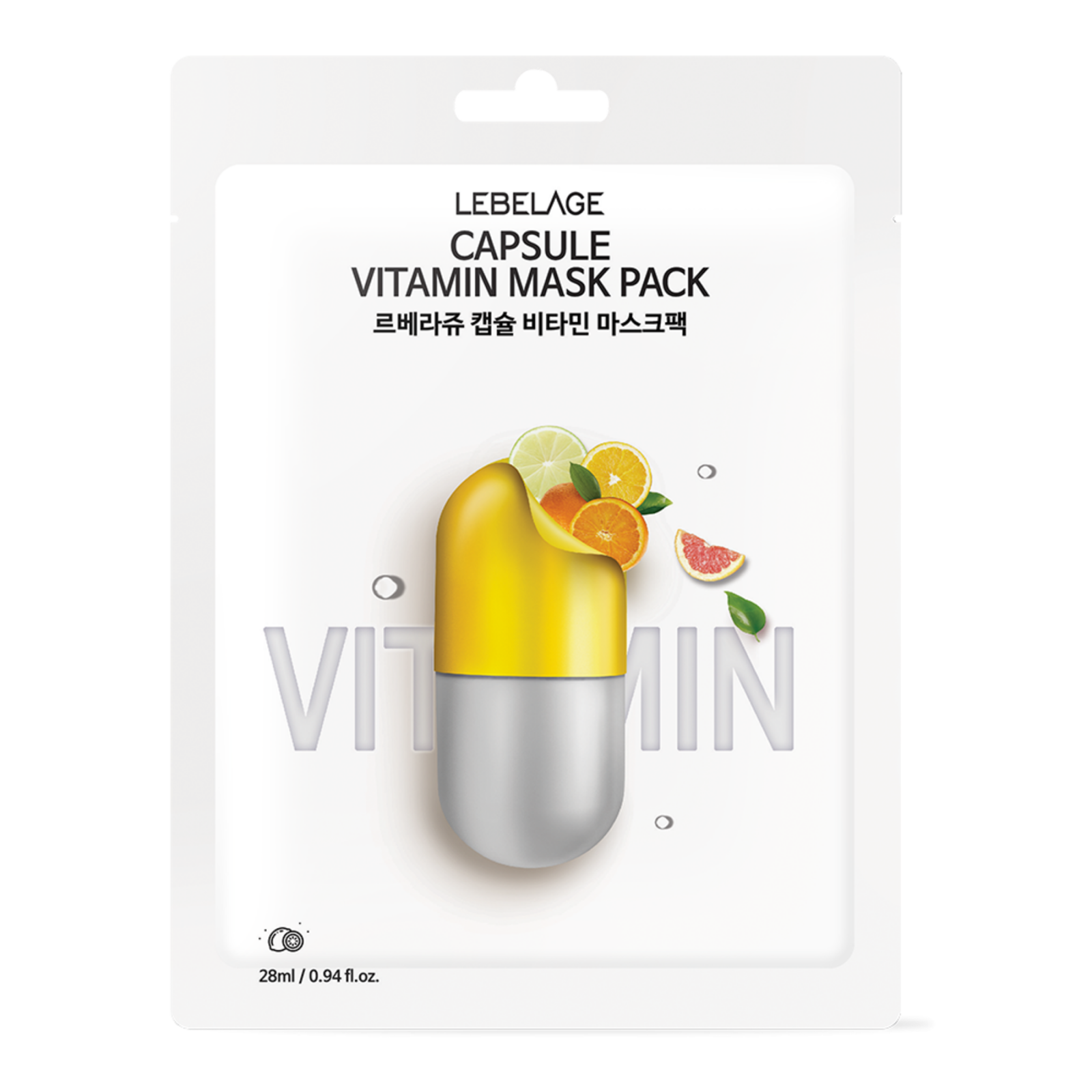 Masca fata Capsule Vitamin tree fruit, 28 ml, Lebelage