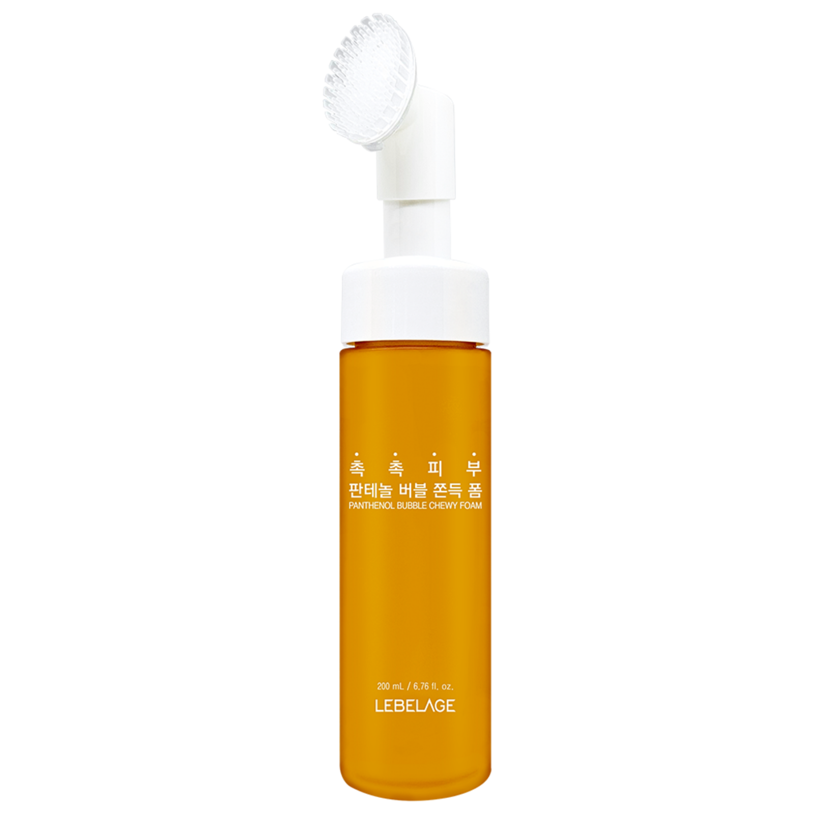 Spuma curatare cu panthenol, flacon cu perie silicon incorporata 200 ml Lebelage