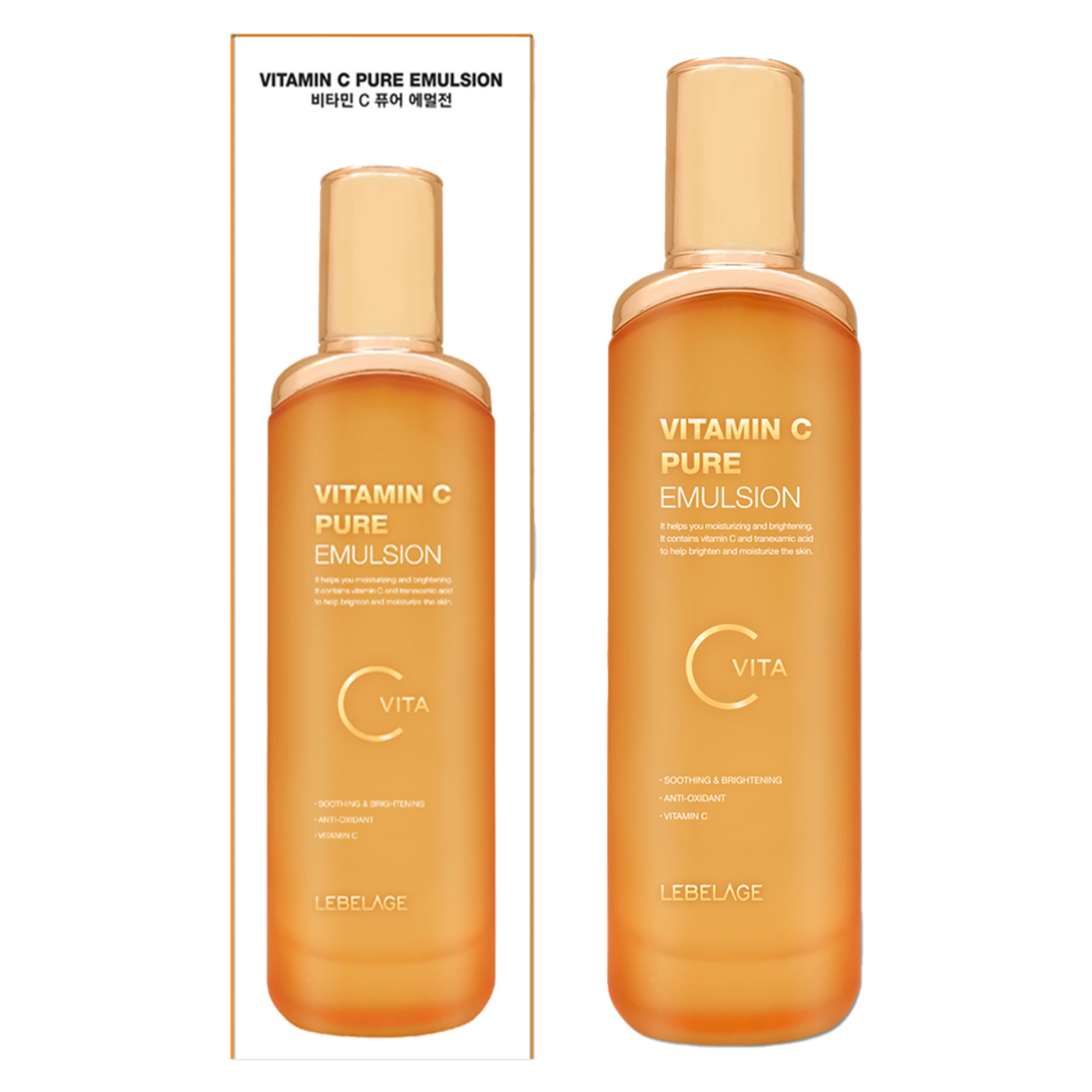 Emulsie pentru fata si gat cu Vitamin C si acid tranexamic 120 ml Lebelage