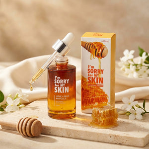 Ser față cu extract de miere cu efect de albire și antiageing 30 ml I'm sorry for my skin