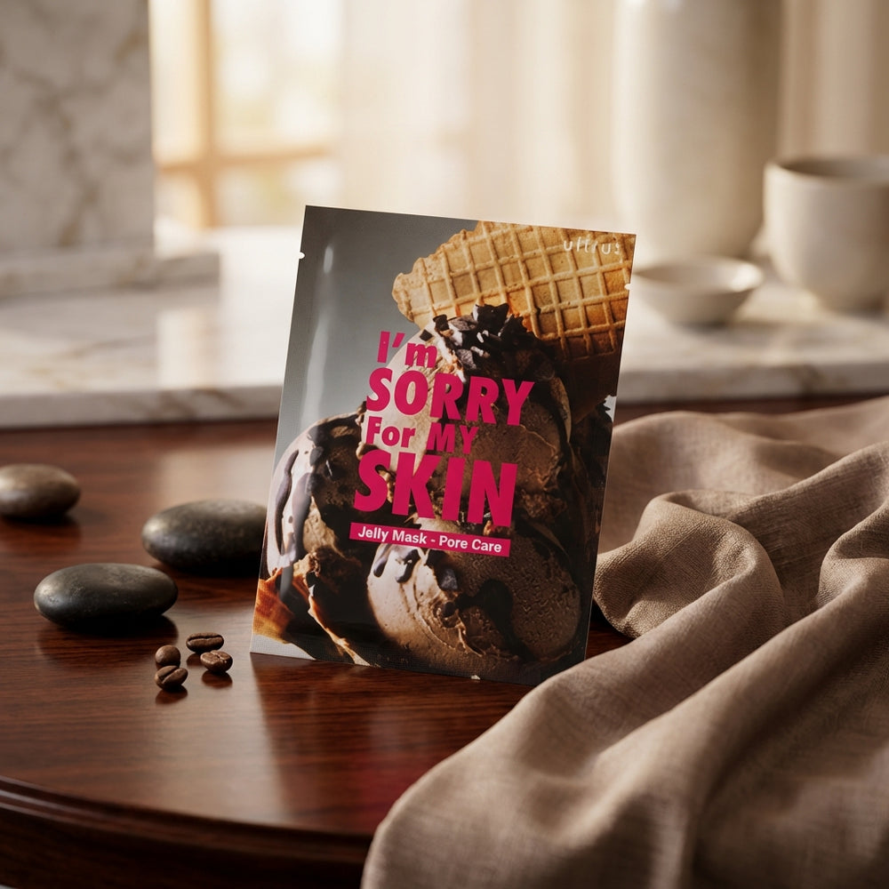 Mască pentru față cu rol de curățare și netezire a porilor 1 buc / 33 ml I'm sorry for my skin