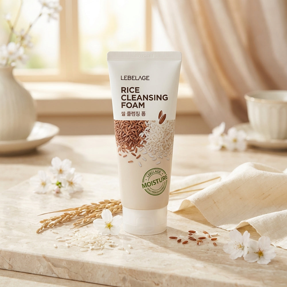 Spumă de curățare cu orez, 100 ml Lebelage