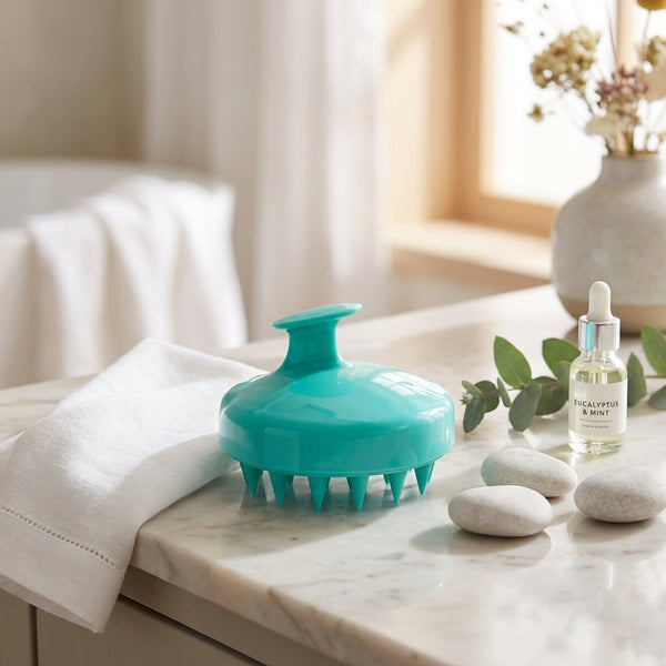 Perie de silicon pentru curățarea scalpului