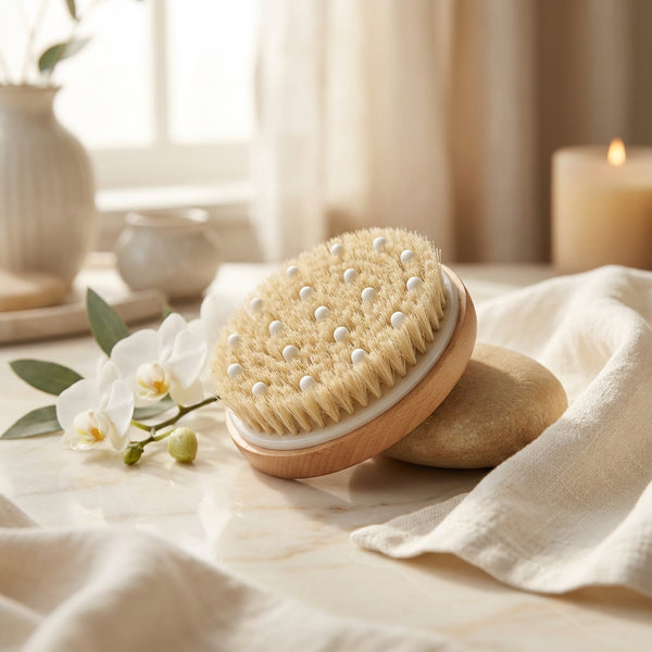 Perie de baie pentru exfoliere și masaj anticelulitic
