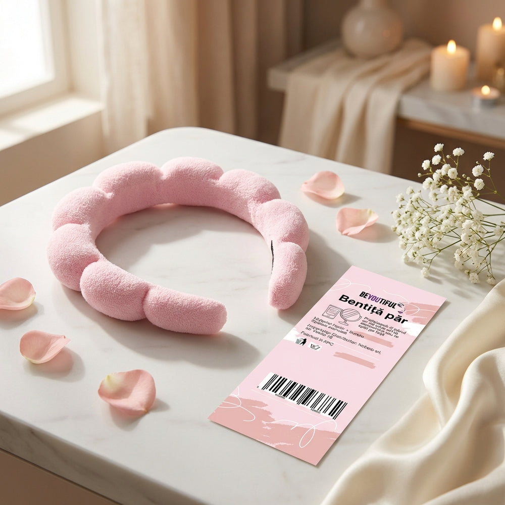 Bentiță pentru păr, pentru machiaj, skincare, Beyoutiful