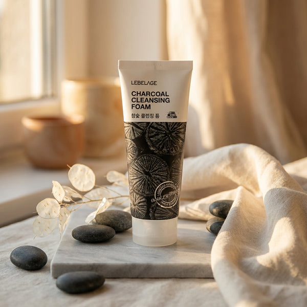 Spumă de curățare cu cărbune, 100 ml Lebelage