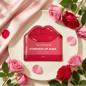 Mască hydrogel pentru buze cu extract de trandafiri și acid hialuronic