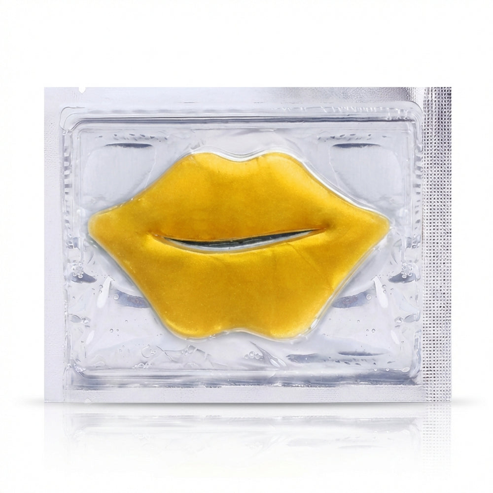 Mască hidrogel gold pentru buze - set 5 buc