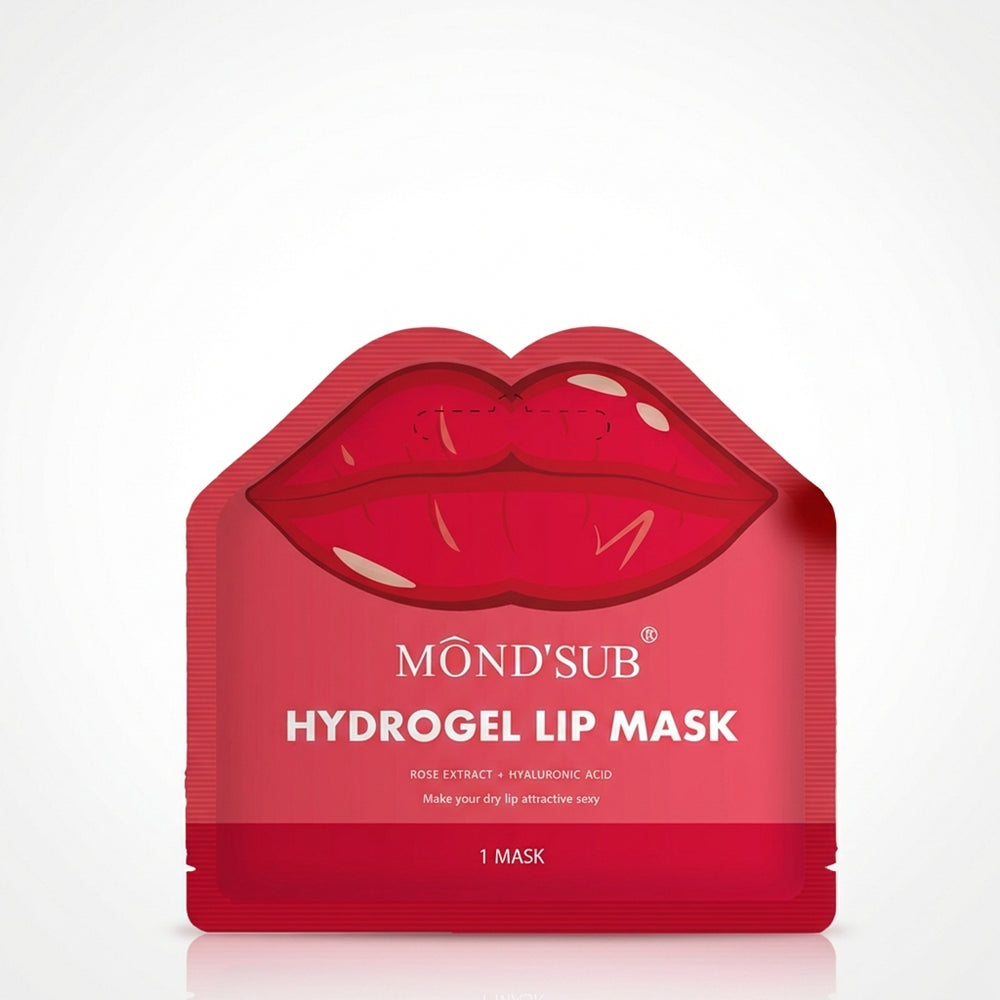 Mască hydrogel pentru buze cu extract de trandafiri și acid hialuronic