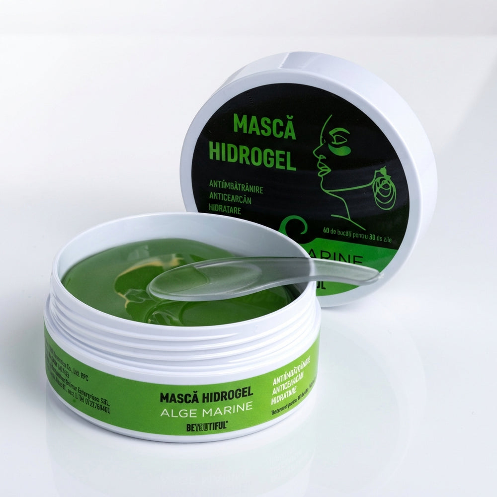Mască hydrogel ochi cu alge marine pentru ten uscat