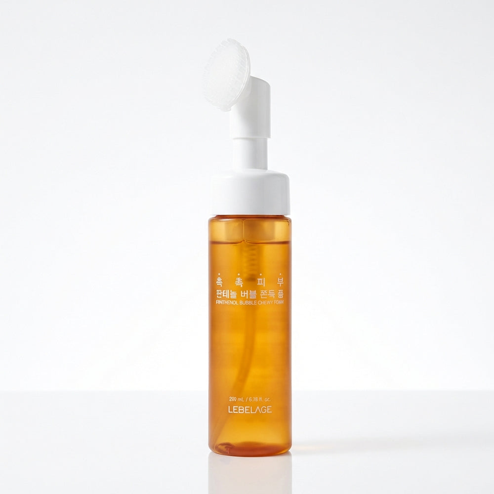 Spumă curățare cu panthenol, flacon cu perie silicon incorporata 200 ml Lebelage