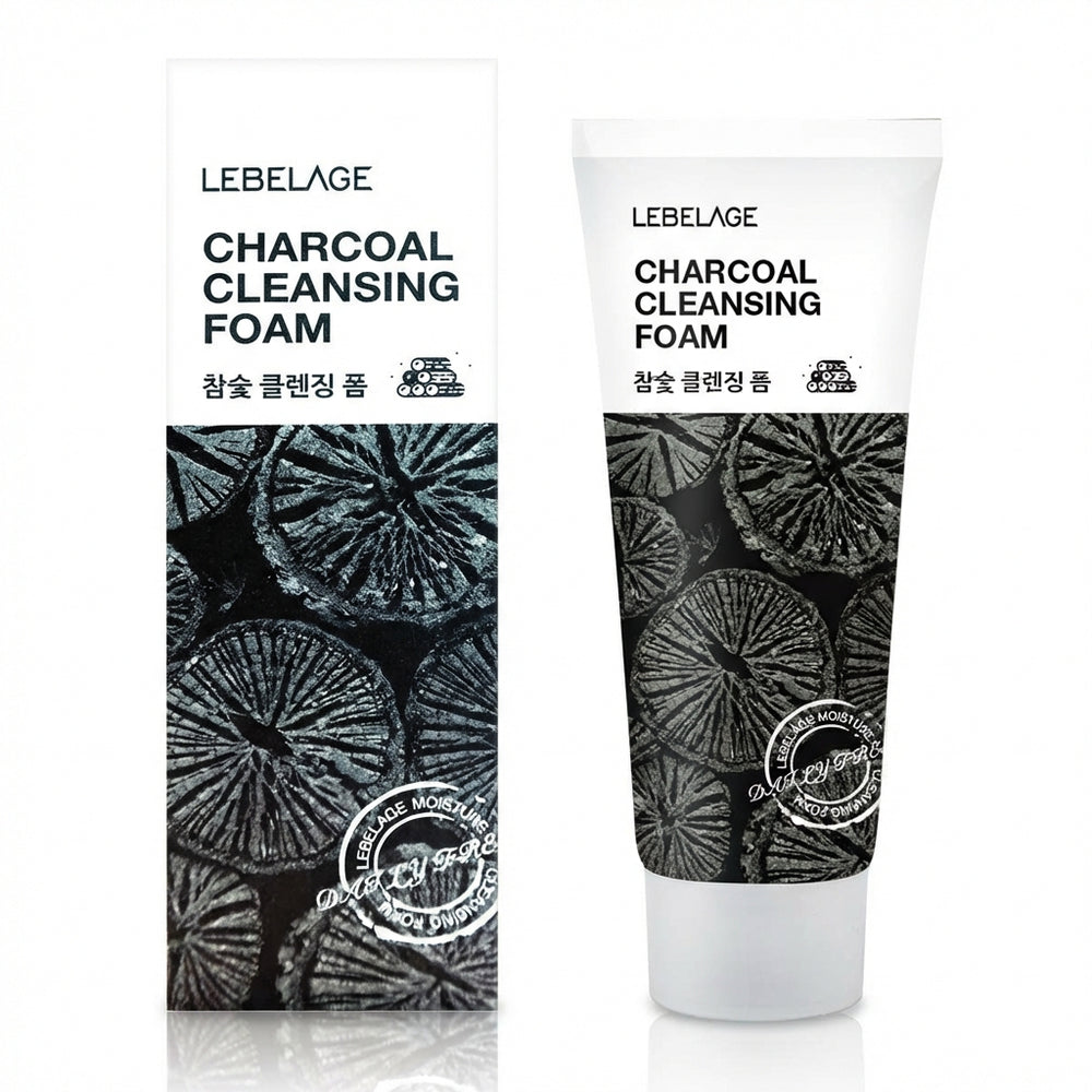 Spumă de curățare cu cărbune, 100 ml Lebelage