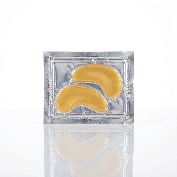 Mască hidrogel gold pentru ochi - plic - set 7 bucăți