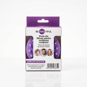 Perie de silicon pentru curățarea scalpului