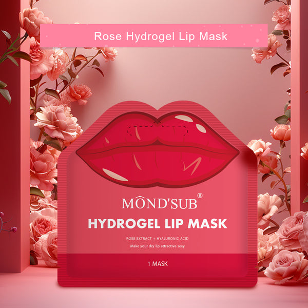 Masca hydrogel pentru buze cu extract de trandafiri si acid hialuronic